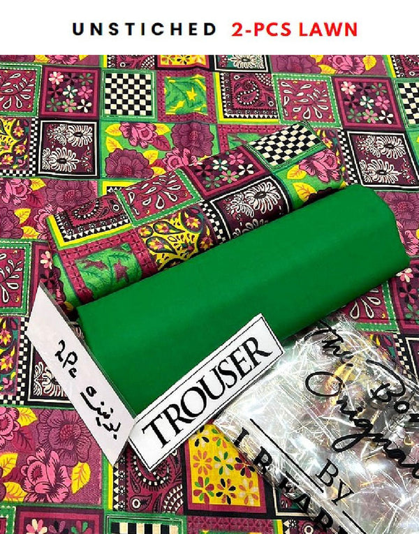 Elegant 2-Piece Printed Lawn Suit
