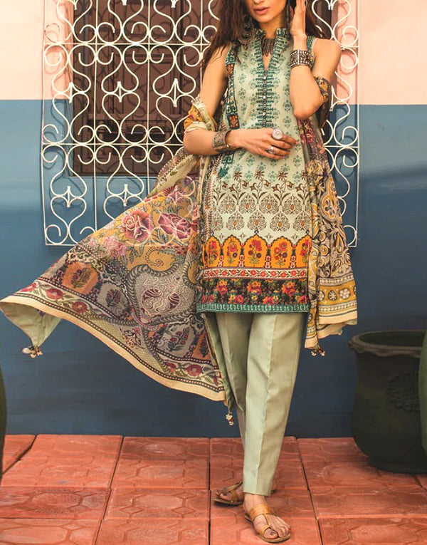 Abrish Classic Lawn Suit 201-B