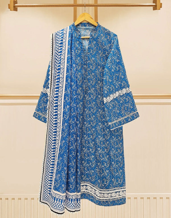 Agha Noor 3 Piece Pure Prinetd Lawn Dress | FF2123