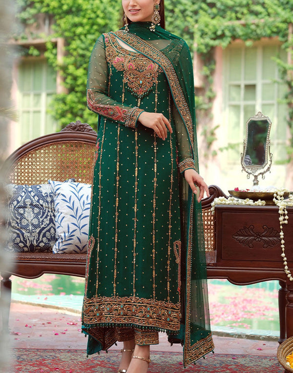 Aisha Imran Fancy Chiffon Party Wear Dress | MIRHA MMAA-09