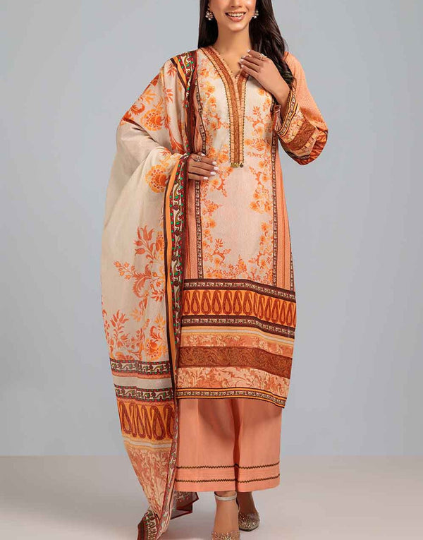 Bonanza Satrangi 3 Piece Printed Lawn Suit | CLARET LIFE ASO233P50A
