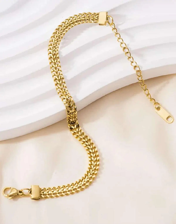 Chic Gold Plated Stainless Steel Bracelet