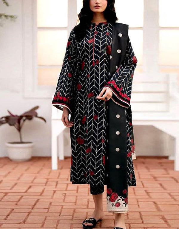Digital All-Over Print Lawn Suit with Lawn Dupatta