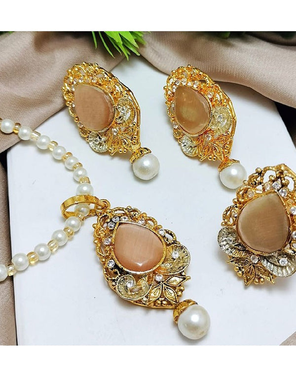 Egyptian Necklace Set with Adjustable Ring