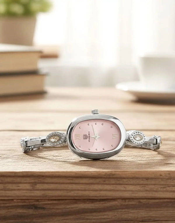 Elegant Oval-Shape Dial Women's Luxury Bracelet Fashion Watch