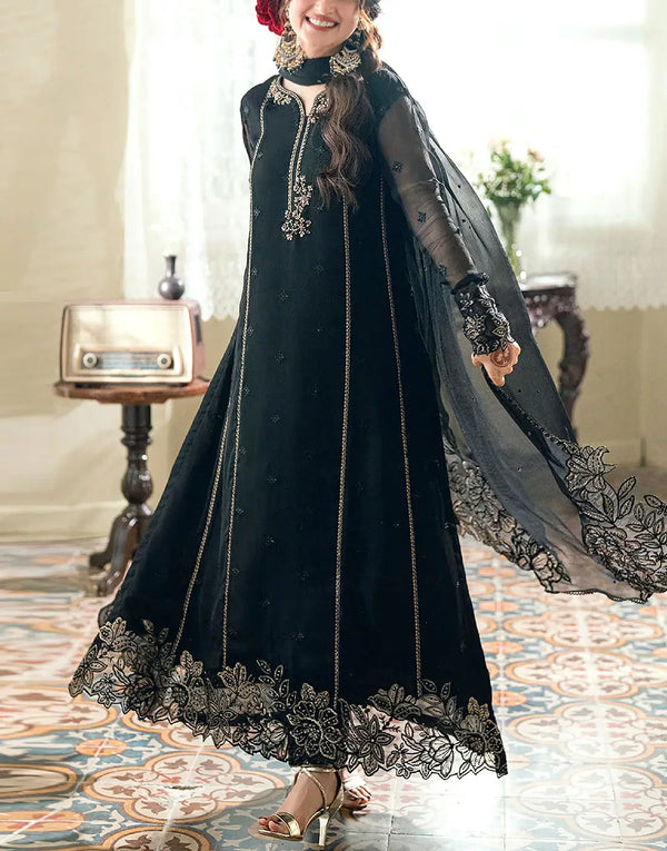 Sophisticated Embroidered Formal Chiffon Dress Design 2026 for Parties & Weddings