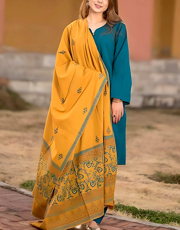Adorable Sequins Embroidered Lawn Dress with Diamond Organza Dupatta