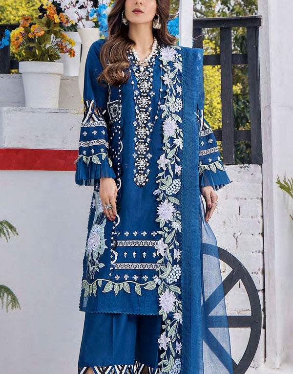 EshAisha Embroidered Luxury Lawn Dress | EA-FL-511