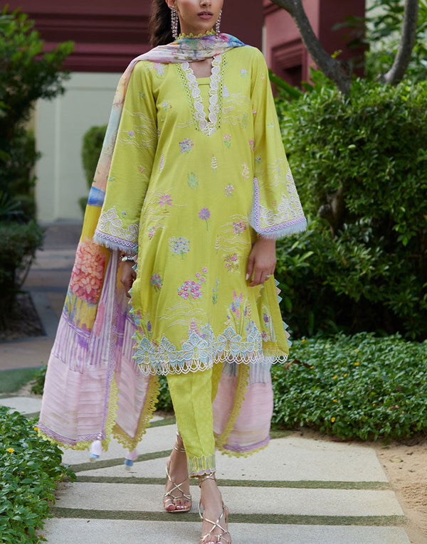 Farah Talib Aziz Embroidered Lawn Dress | KELAYA KIWI