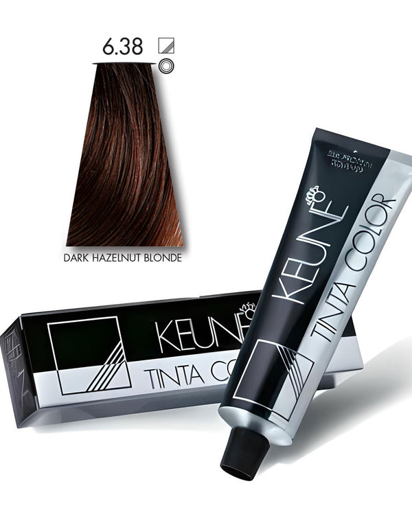 Keune Tinta Hair Color 6.38 Dark Hazelnut Blonde