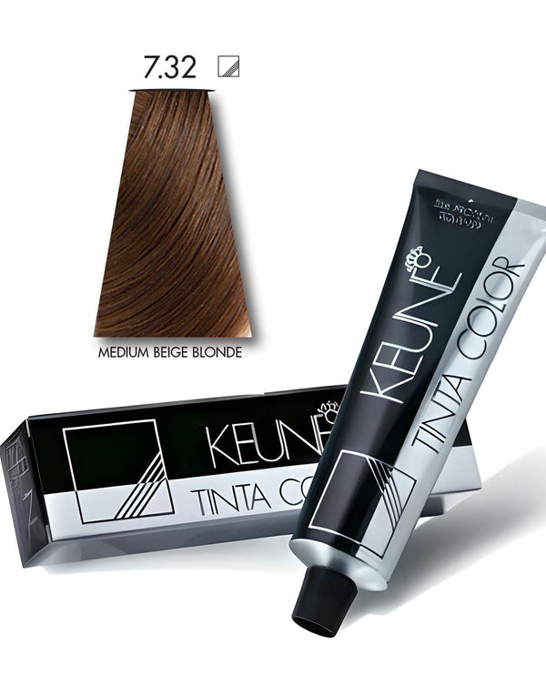 Keune Tinta Hair Color 7.32 Medium Beige Blonde
