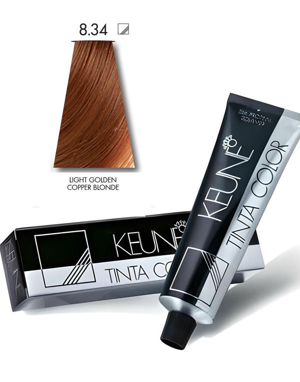 Keune Tinta Hair Color 8.34 Light Golden Copper Blonde