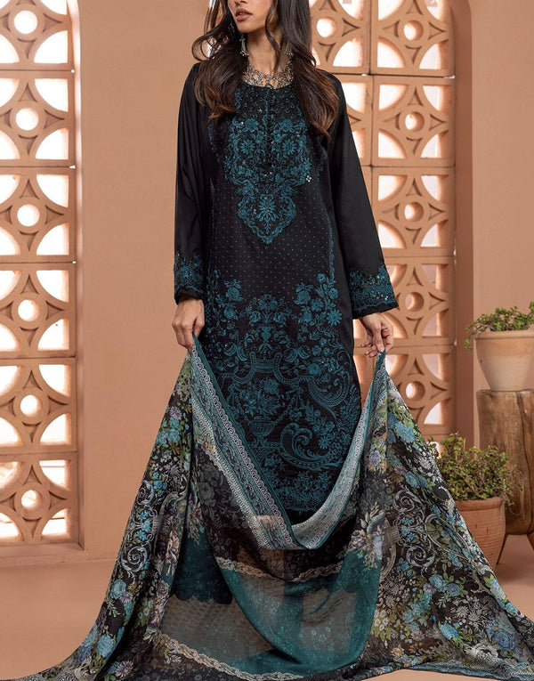 Khaadi Signature 3 Piece Embroidered Lawn Dress | BCA240401
