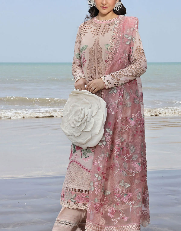 Maryam Hussain Luxury Embroidered Lawn Suit | Maya L24-03