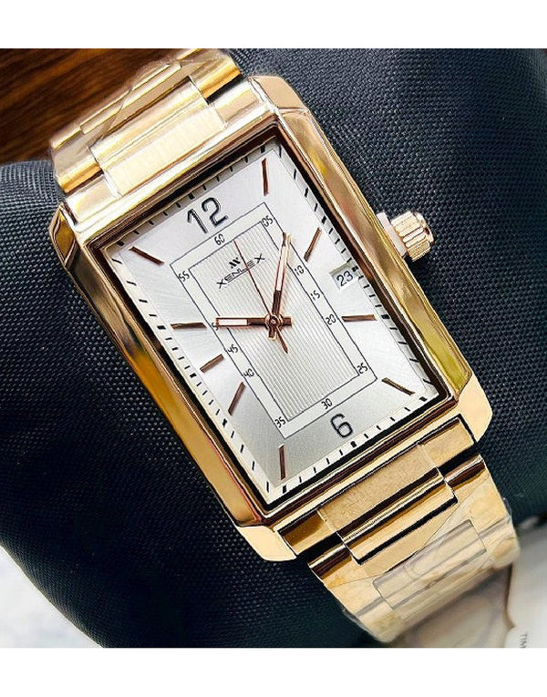 Xenlex Men's Golden Chain Watch