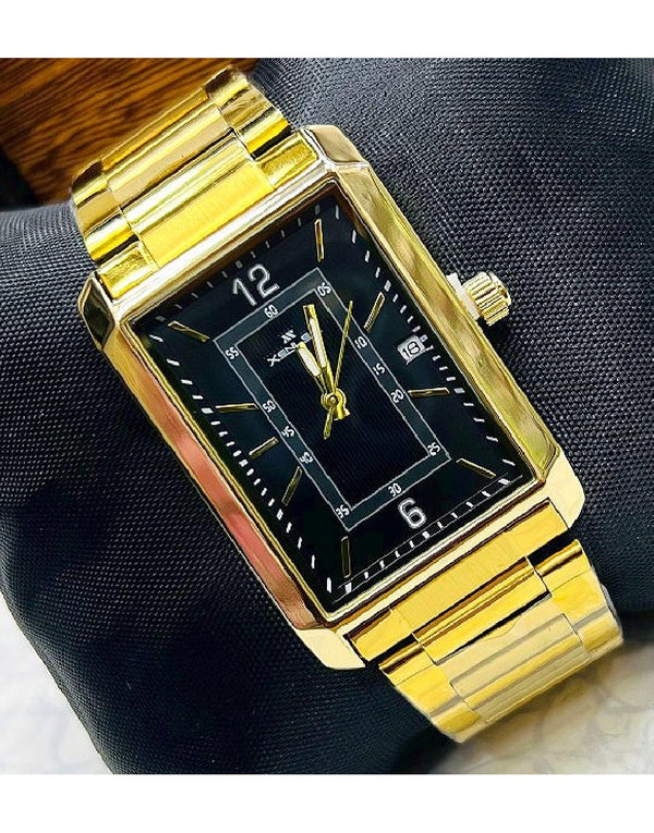 Xenlex Men's Golden Chain Watch