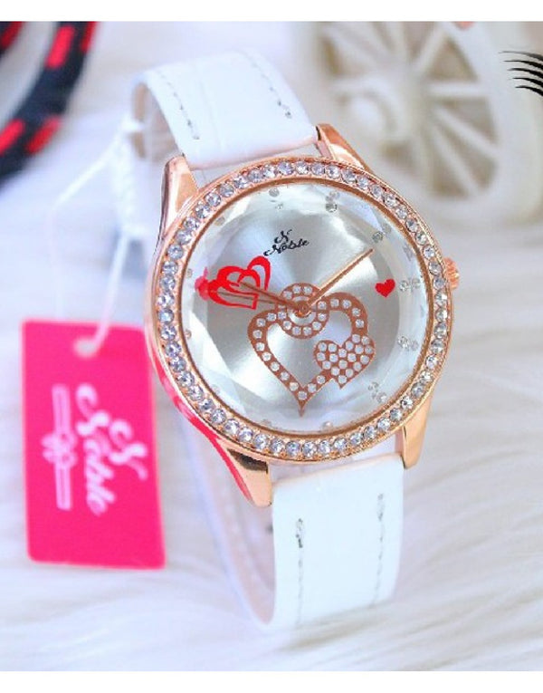 Noble Heart Dial Fashion Watch for Girls