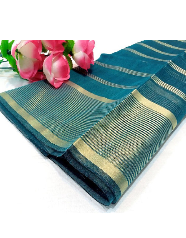 Lining Printed Organza Dupatta - Zinc