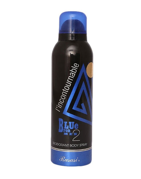 Original Rasasi L'Incontournable Blue For Men 2 Deodorant Body Spray - 200 ML