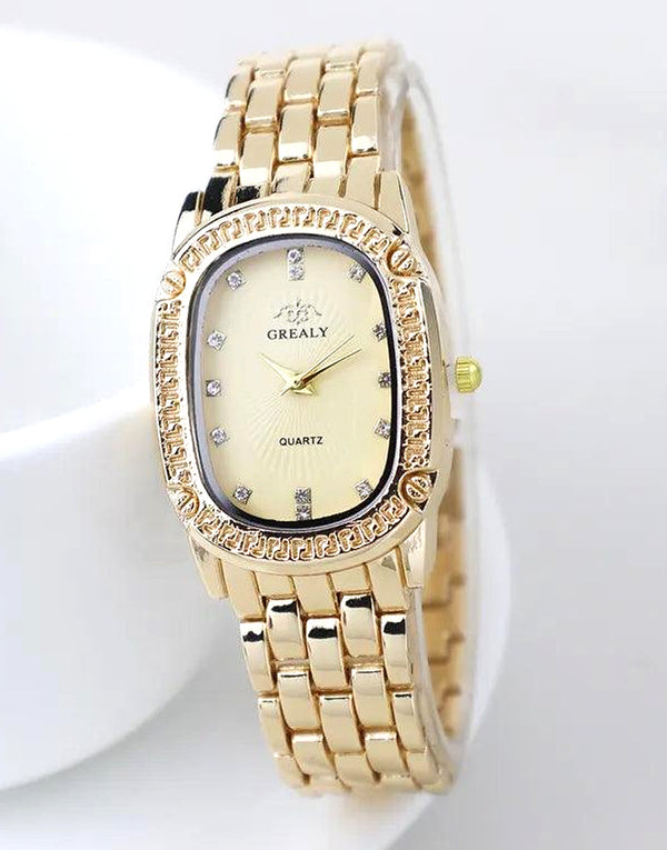Elegant Rivoli Golden Women's Fashion Watch