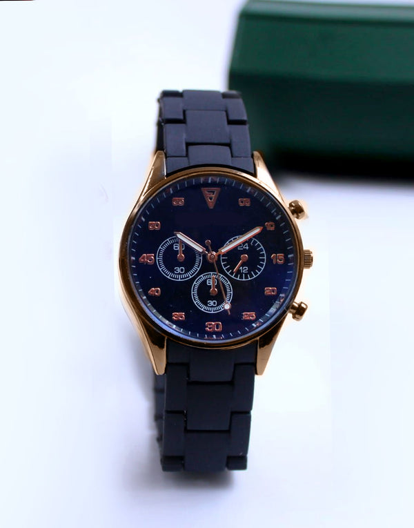 Stylish Rubber Chain Watch for Girls