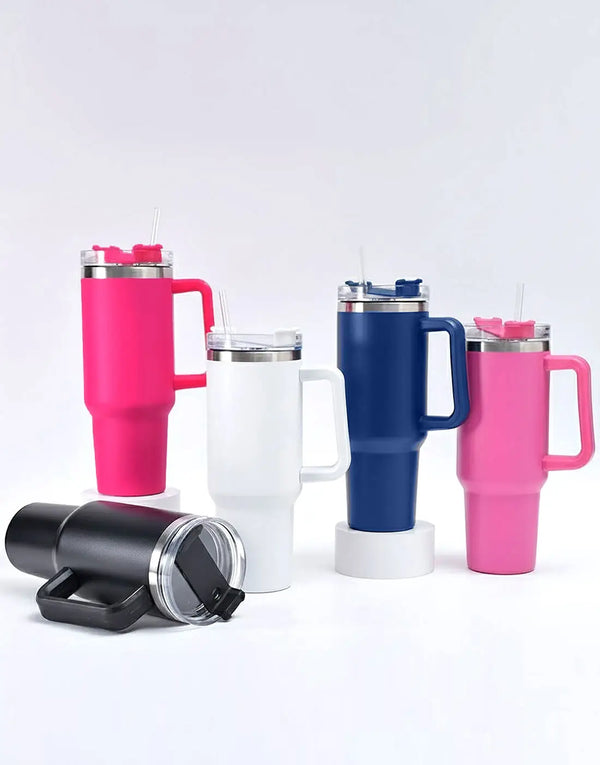 Solid Vacuum Insulated Tumbler 1200ml Stainless Steel Travel Cup for Hot & Cold