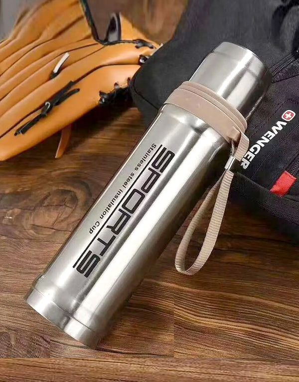 Stainless Steel Hot & Cold Vacuum Flask Water Bottle - 750ml